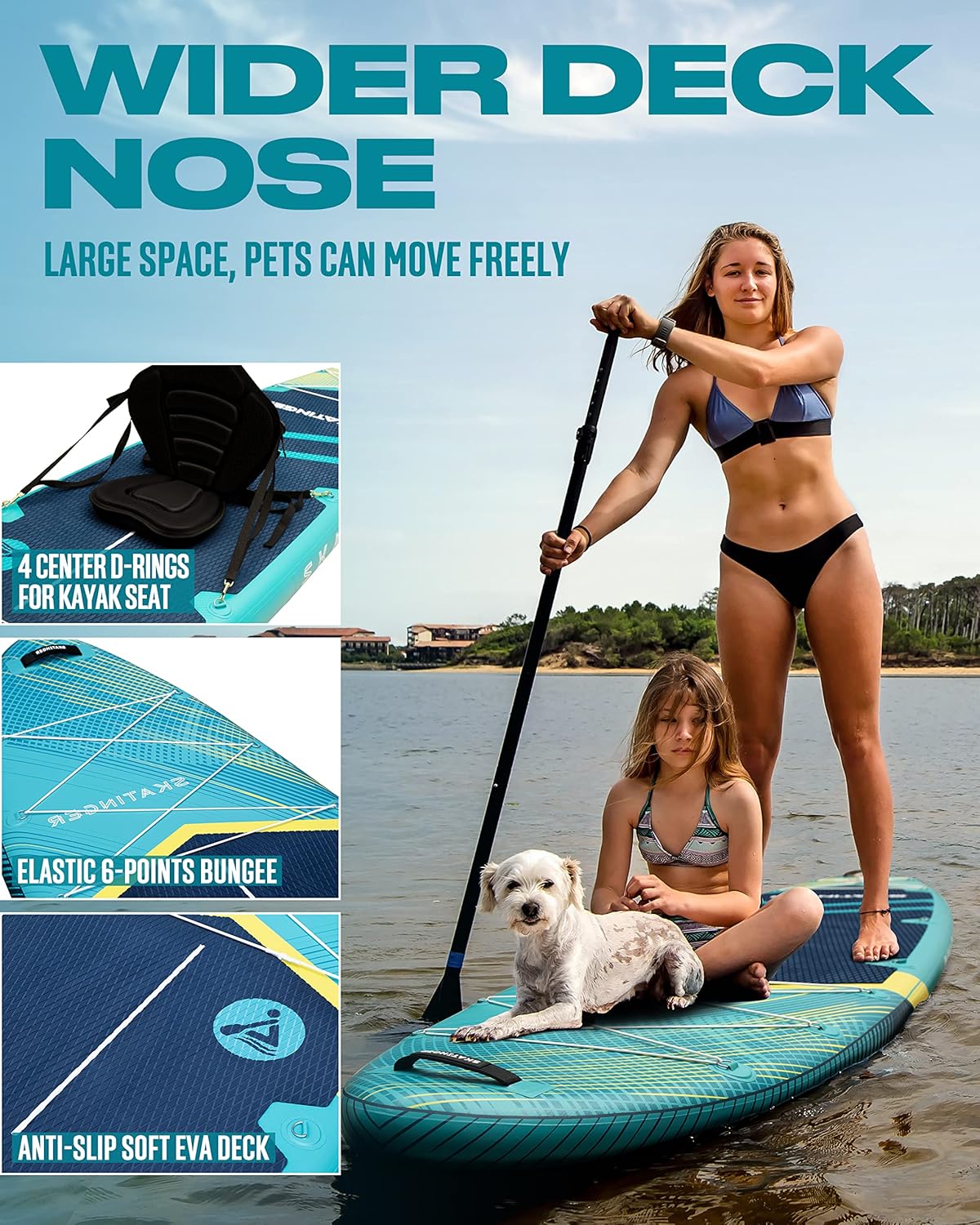 Tabla de SUP para yoga Prana Meteor Blue 350x89x15 cm (11'6'')