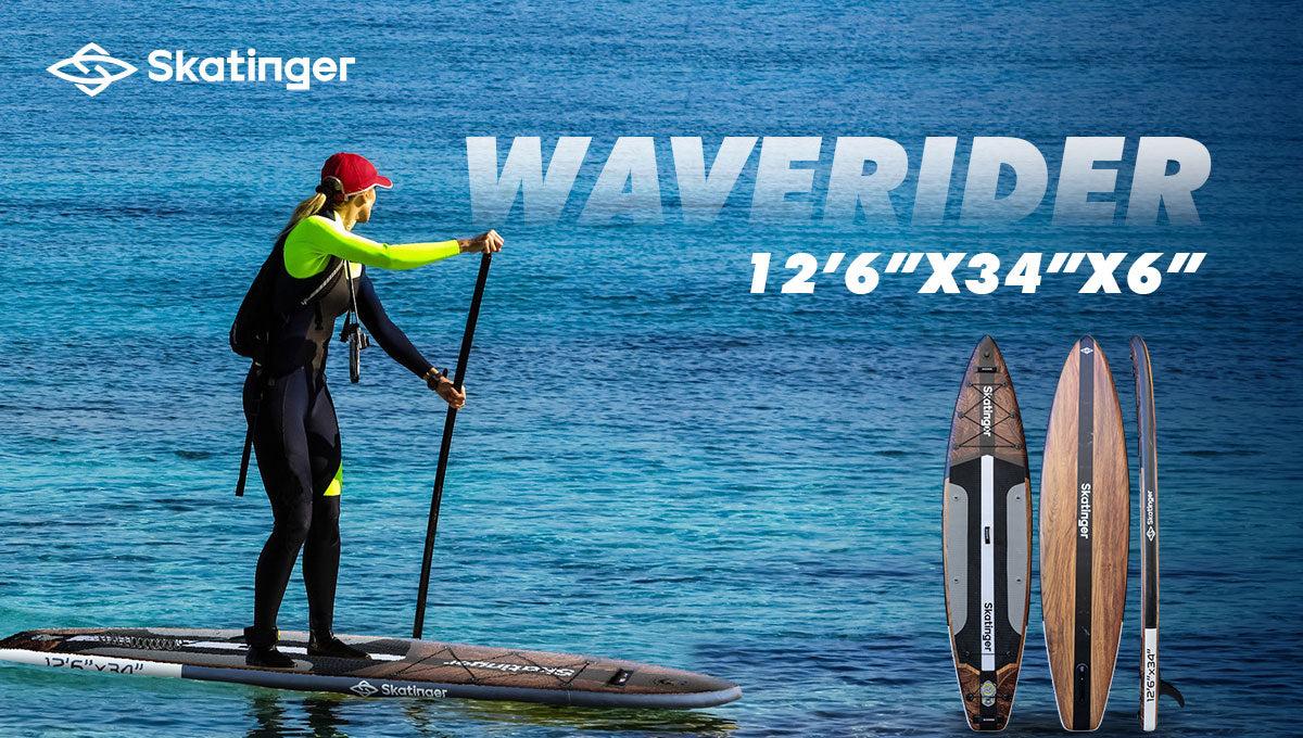 Tabla de SUP todoterreno Waverider 380x86x16 cm (12'6'')