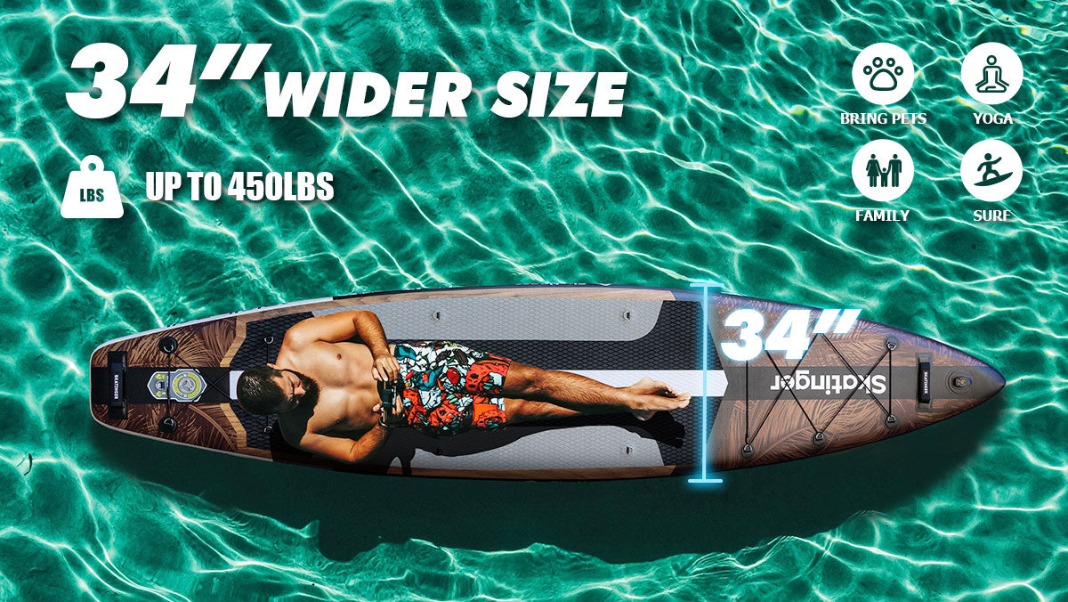 Tabla de SUP todoterreno Waverider 380x86x16 cm (12'6'')